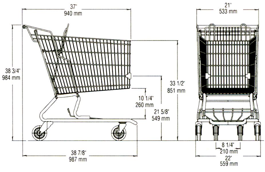 dimension shopping cart ms112 dimension shopping cart ms112