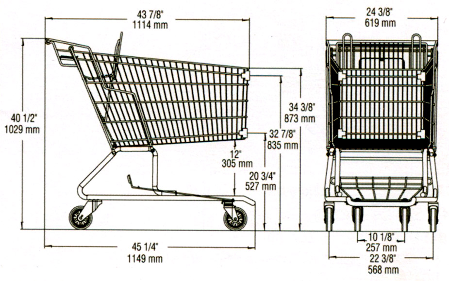 dimension shopping cart ms118 dimension shopping cart ms118